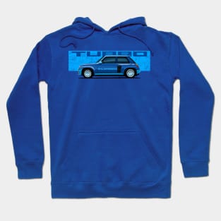 Drawing of the winning classic French blue sports car Hoodie